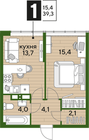 37,3 м², 1-комнатная квартира 7 635 310 ₽ - изображение 34
