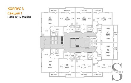 30,3 м², квартира-студия 6 300 000 ₽ - изображение 55