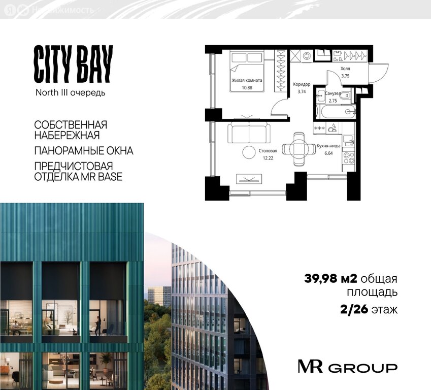 Варианты планировок ЖК City Bay - планировка 3