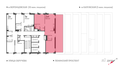 81,1 м², 2-комнатная квартира 39 614 024 ₽ - изображение 33