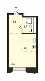 Квартира 25 м², студия - изображение 1