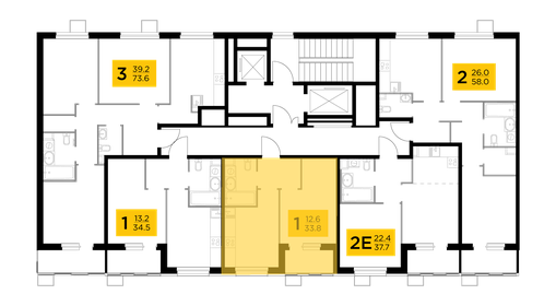 33,3 м², 1-комнатная квартира 5 400 000 ₽ - изображение 108