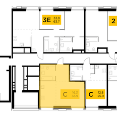 Квартира 35,9 м², 1-комнатная - изображение 2