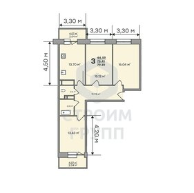 67,7 м², 2-комнатная квартира 8 250 000 ₽ - изображение 113