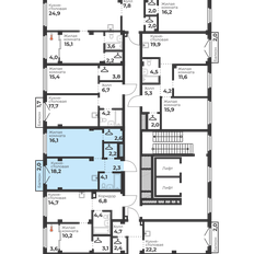 Квартира 46 м², 1-комнатная - изображение 3