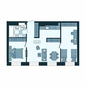 Квартира 54,2 м², 3-комнатная - изображение 1