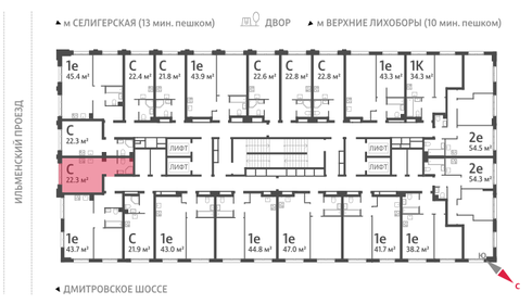 22,4 м², квартира-студия 9 517 244 ₽ - изображение 36