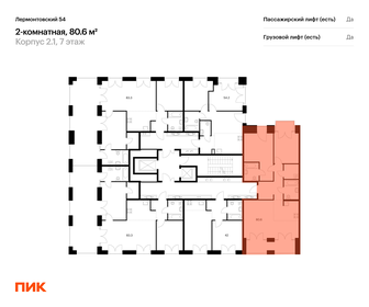 Квартира 80,6 м², 2-комнатная - изображение 2