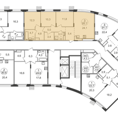 Квартира 85,1 м², 3-комнатная - изображение 2