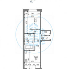 Квартира 47,2 м², 1-комнатная - изображение 2