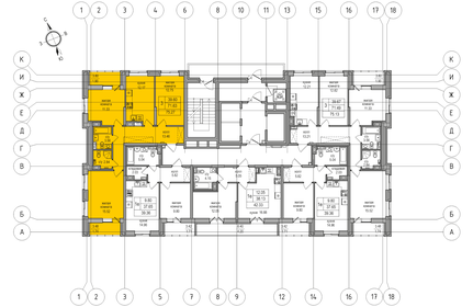 Квартира 71,6 м², 3-комнатная - изображение 1