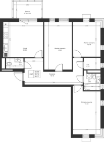 105,8 м², 4-комнатная квартира 12 167 000 ₽ - изображение 54