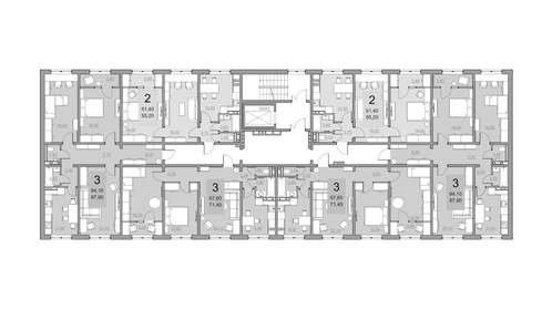 84,1 м², 3-комнатная квартира 5 118 000 ₽ - изображение 26