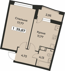 Квартира 39,9 м², 1-комнатная - изображение 1