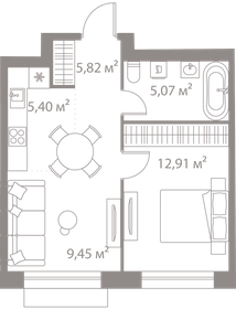 42,9 м², 2-комнатная квартира 16 200 000 ₽ - изображение 67