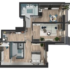 Квартира 67,1 м², 2-комнатная - изображение 4