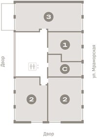 75 м², 3-комнатная квартира 7 400 000 ₽ - изображение 47