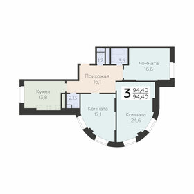 76,2 м², 3-комнатная квартира 11 999 000 ₽ - изображение 76