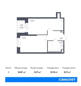 34 м², 1-комнатная квартира 7 150 000 ₽ - изображение 35