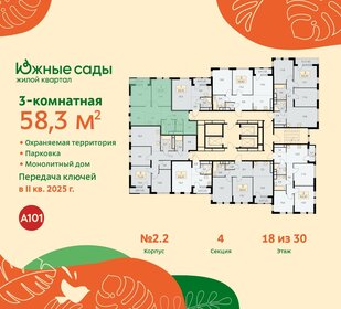 56,5 м², 3-комнатная квартира 15 100 000 ₽ - изображение 72
