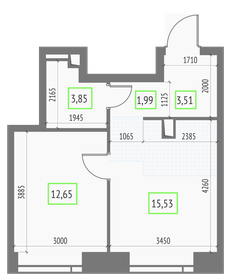 37,1 м², квартира-студия 16 900 000 ₽ - изображение 114