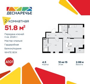 52 м², 2-комнатная квартира 13 235 226 ₽ - изображение 26