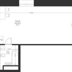 Квартира 54,9 м², студия - изображение 2