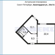 Квартира 46,6 м², 1-комнатная - изображение 2