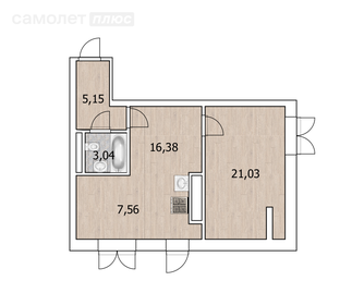 Квартира 53,1 м², 2-комнатная - изображение 2