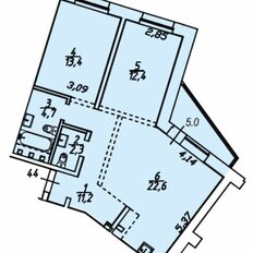 Квартира 71,6 м², 2-комнатная - изображение 4