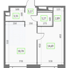 Квартира 46,2 м², 1-комнатная - изображение 2