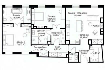 Квартира 135 м², 3-комнатная - изображение 1