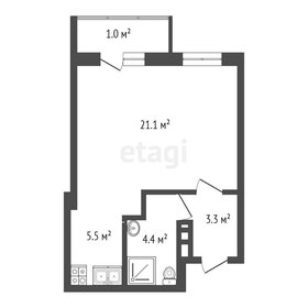 Квартира 35,3 м², студия - изображение 1