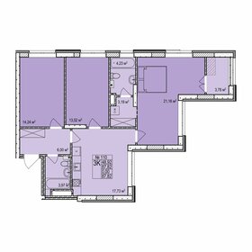 73 м², 3-комнатная квартира 10 200 000 ₽ - изображение 70