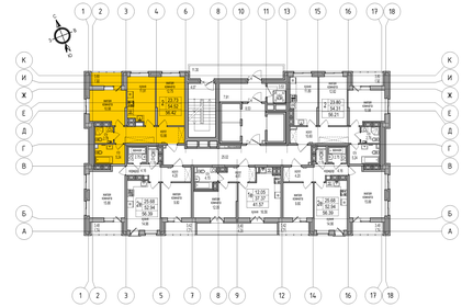 55,2 м², 2-комнатная квартира 10 500 754 ₽ - изображение 81