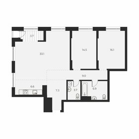 Квартира 100,9 м², 3-комнатная - изображение 1