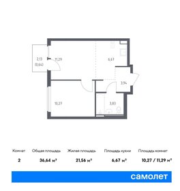 40,8 м², 2-комнатные апартаменты 11 209 534 ₽ - изображение 52