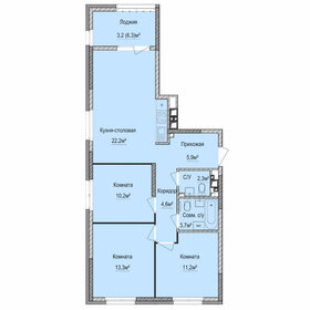 76,6 м², 3-комнатная квартира 6 350 000 ₽ - изображение 20