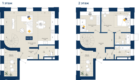 117,2 м², 3-комнатная квартира 62 000 000 ₽ - изображение 78