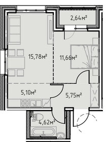 Квартира 45,6 м², 1-комнатная - изображение 1