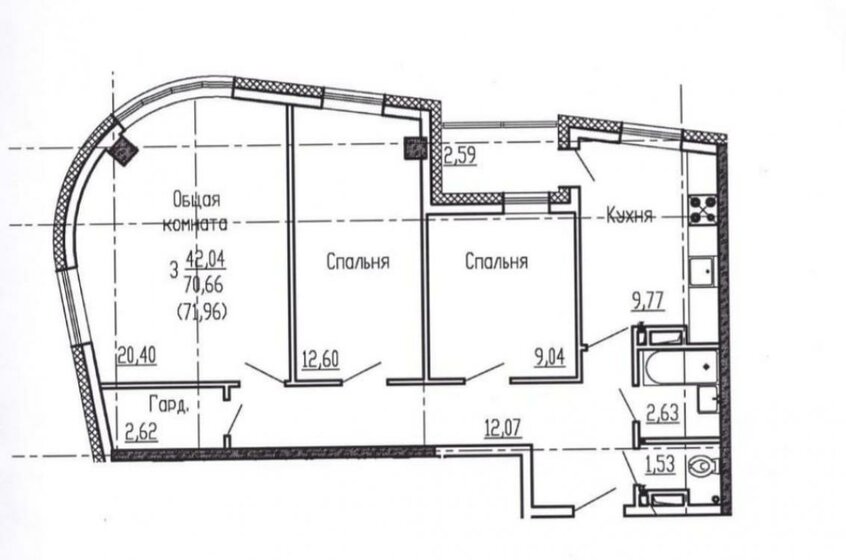 32,9 м², квартира-студия 5 200 000 ₽ - изображение 1