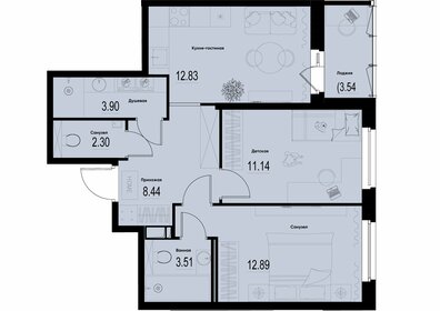 56,3 м², 2-комнатная квартира 9 183 420 ₽ - изображение 22