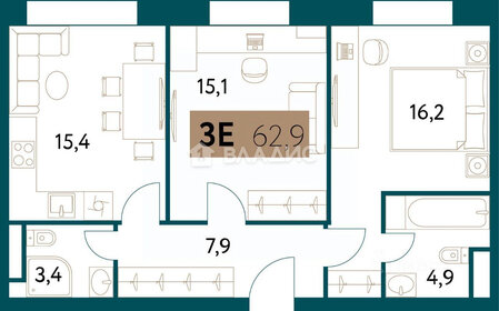 76 м², 3-комнатная квартира 80 000 ₽ в месяц - изображение 45