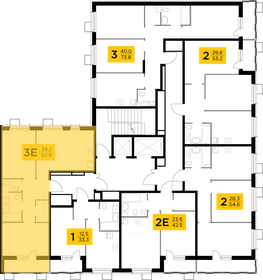 57,9 м², 3-комнатная квартира 11 601 474 ₽ - изображение 31