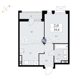 40,2 м², 2-комнатная квартира 11 493 023 ₽ - изображение 6