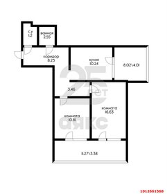 Квартира 73 м², 2-комнатная - изображение 1