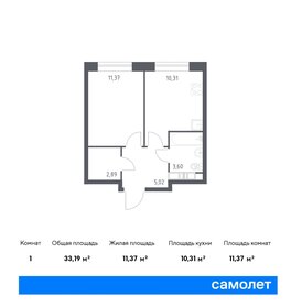 32,2 м², 1-комнатная квартира 6 600 000 ₽ - изображение 55