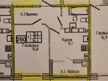 Квартира 34,4 м², 1-комнатная - изображение 1