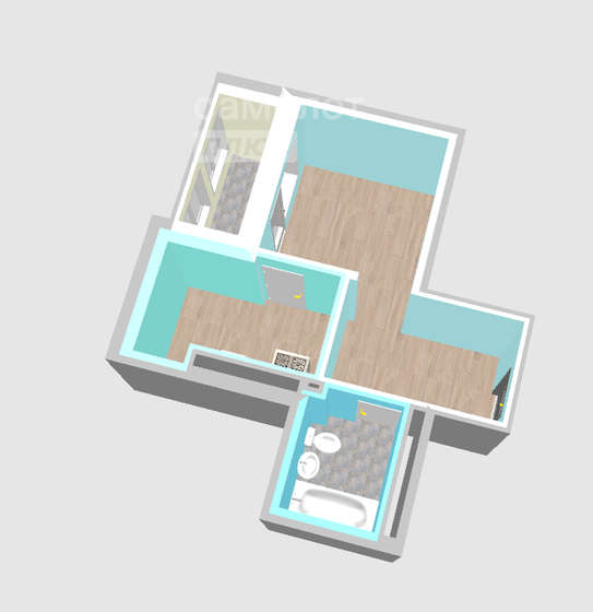 24,9 м², 1-комнатная квартира 2 700 000 ₽ - изображение 1