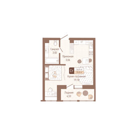 31 м², 1-комнатная квартира 2 900 000 ₽ - изображение 40